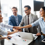 High-performing teams collaborating in a professional meeting room