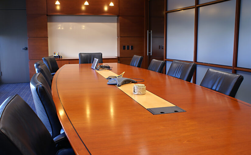 Modern meeting rooms with video conferencing technology and professional facilities